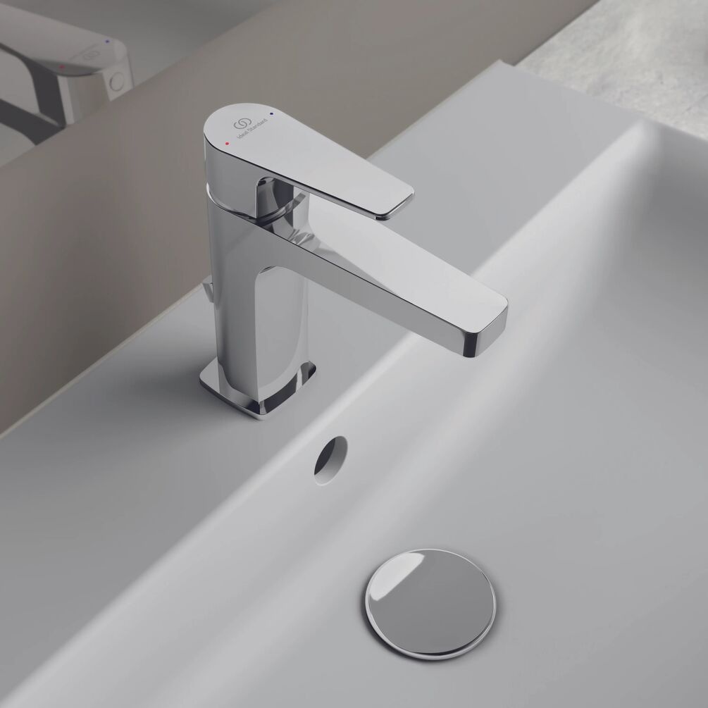 Lifestyle image of Ideal Standard Cerafine D Chrome Basin Mono Tap & Pop-Up Waste