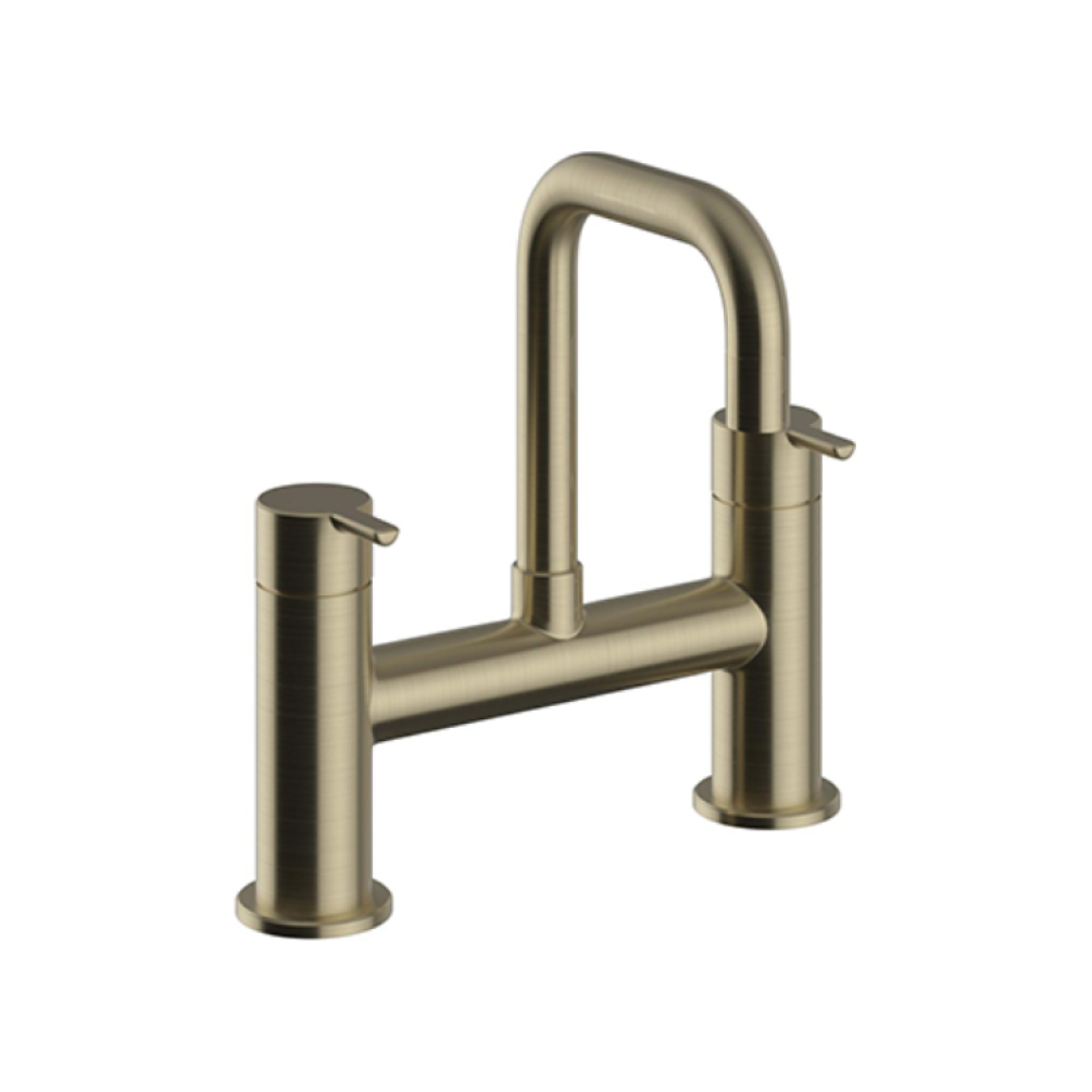 Heritage Dartmouth Brushed Brass Bath Filler
