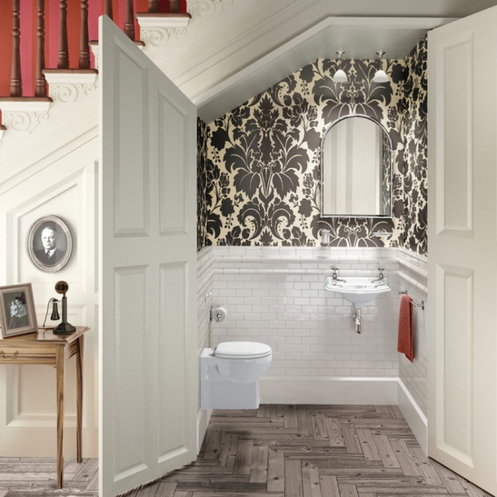 Product Lifestyle image of the Burlington Curved Cloakroom Basin