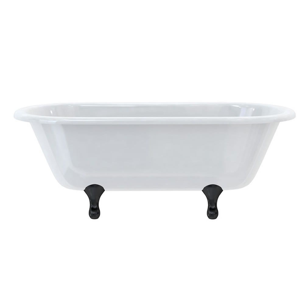 Burlington Windsor 1700mm Freestanding Bath With Black Classical Feet