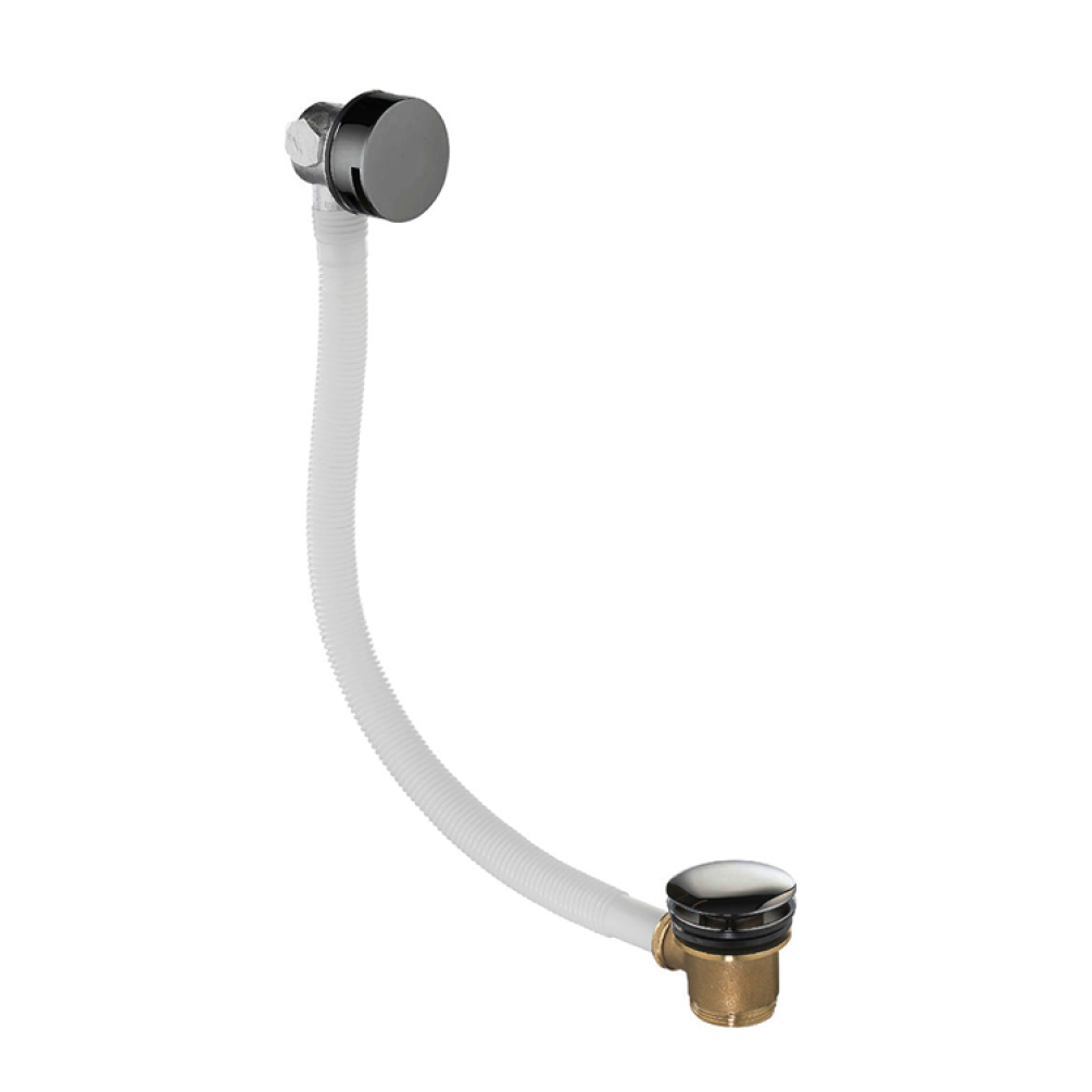 Product Cut out image of the JTP Vos Brushed Black Click Clack Bath Filler Waste