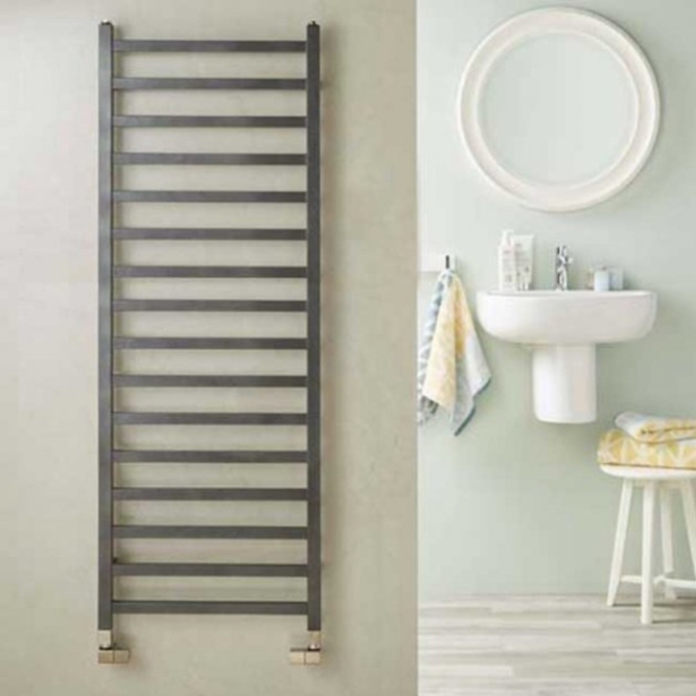Velaro Baxx 1400mm x 500mm Anthracite Designer Towel Radiator Lifestyle