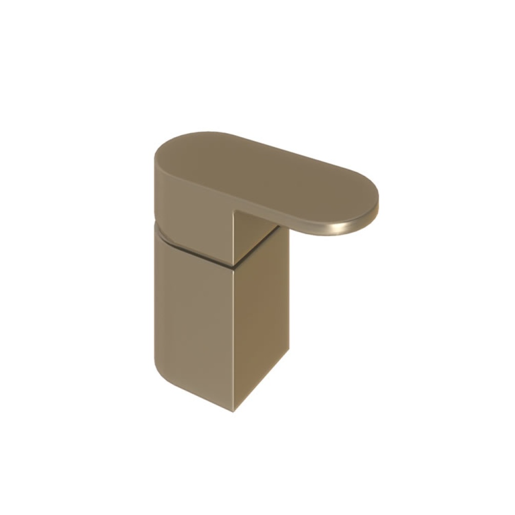 Product Cut out image of the Abacus Ki Brushed Nickel Deck Mounted Single Lever Mixer