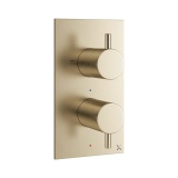 Crosswater MPRO Brushed Brass Thermostatic Shower Valve - Image 1