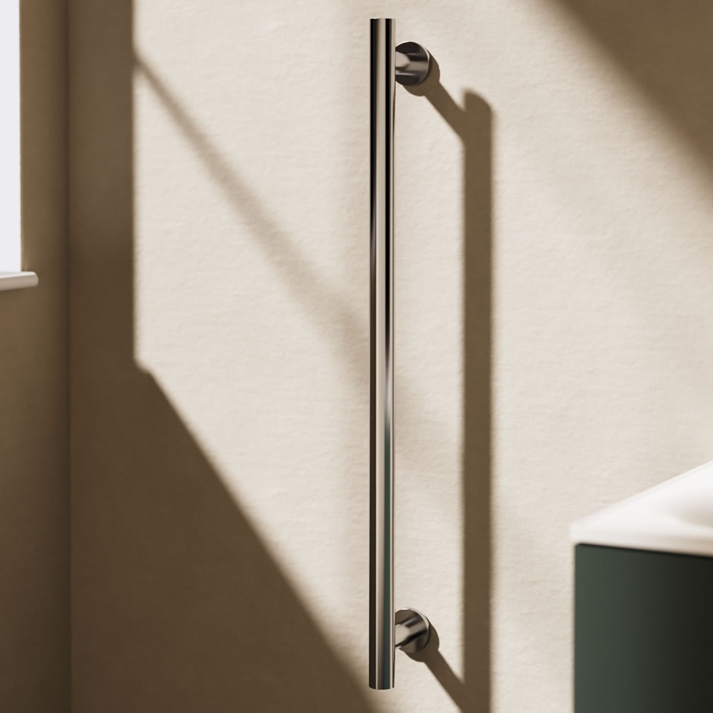 Lifestyle image of Crosswater Chrome 800mm Grab Bar