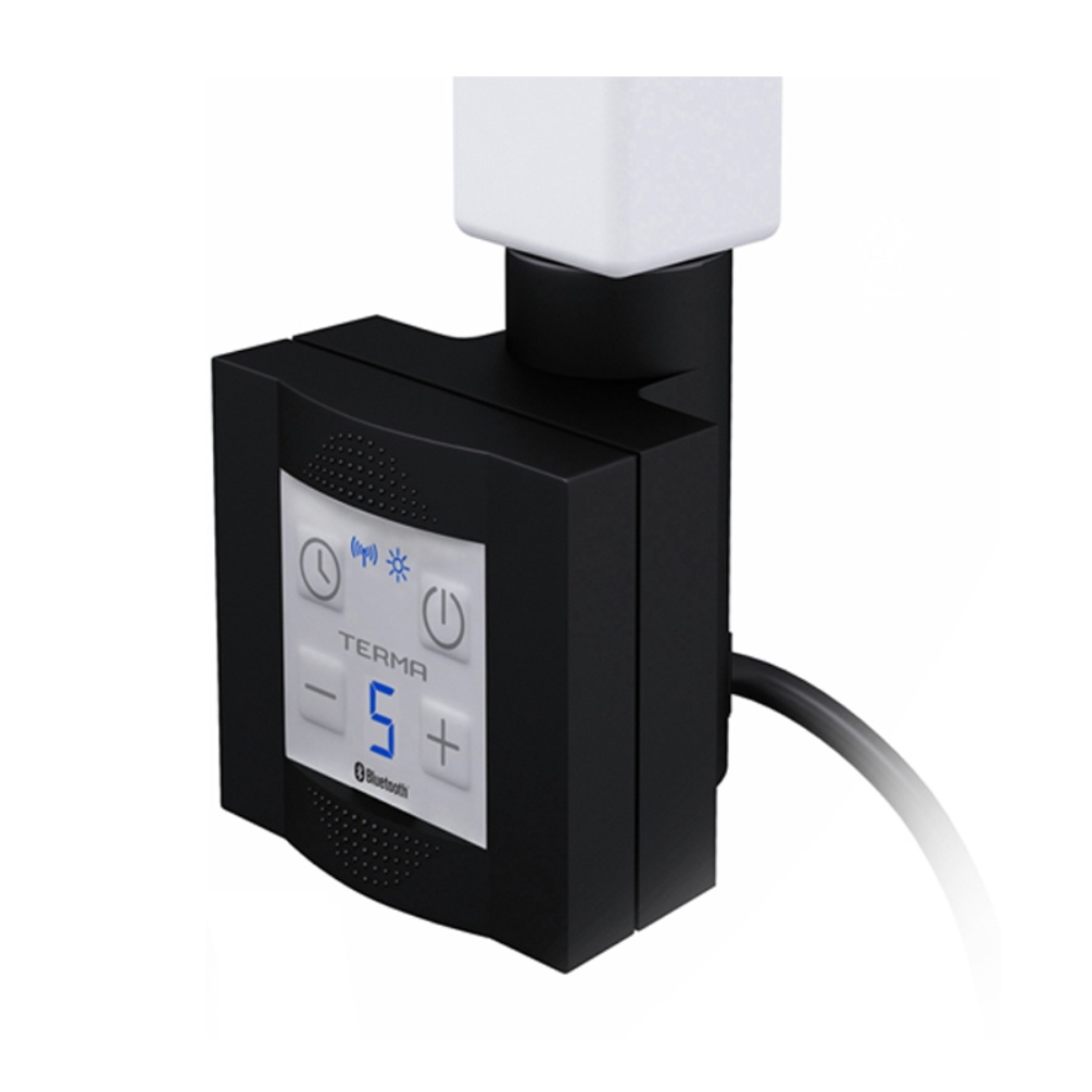 Product Cut out image of the Abacus Black Thermostatic Dual Fuel Element