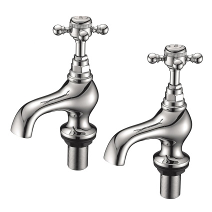 Imperial Lichfield Chrome 1/2" Basin Pillar Taps