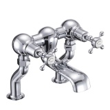 Product Cut out image of the Burlington Claremont Deck Mounted Bath Filler