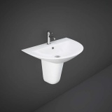 Rak Morning 600mm Single Tap Hole Basin & Semi Pedestal - Image 1