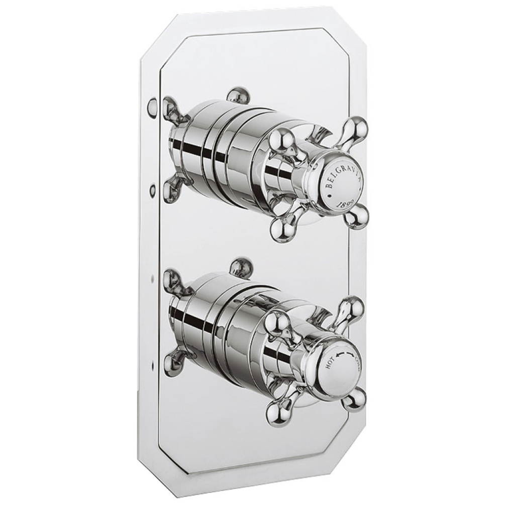 Crosswater Belgravia Crosshead 2500 Thermostatic Shower Valve With 3 Way Diverter