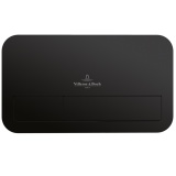 Front angle photo of Villeroy and Boch Matt Black Viconnect E200/200S Dual Flush Button Plate