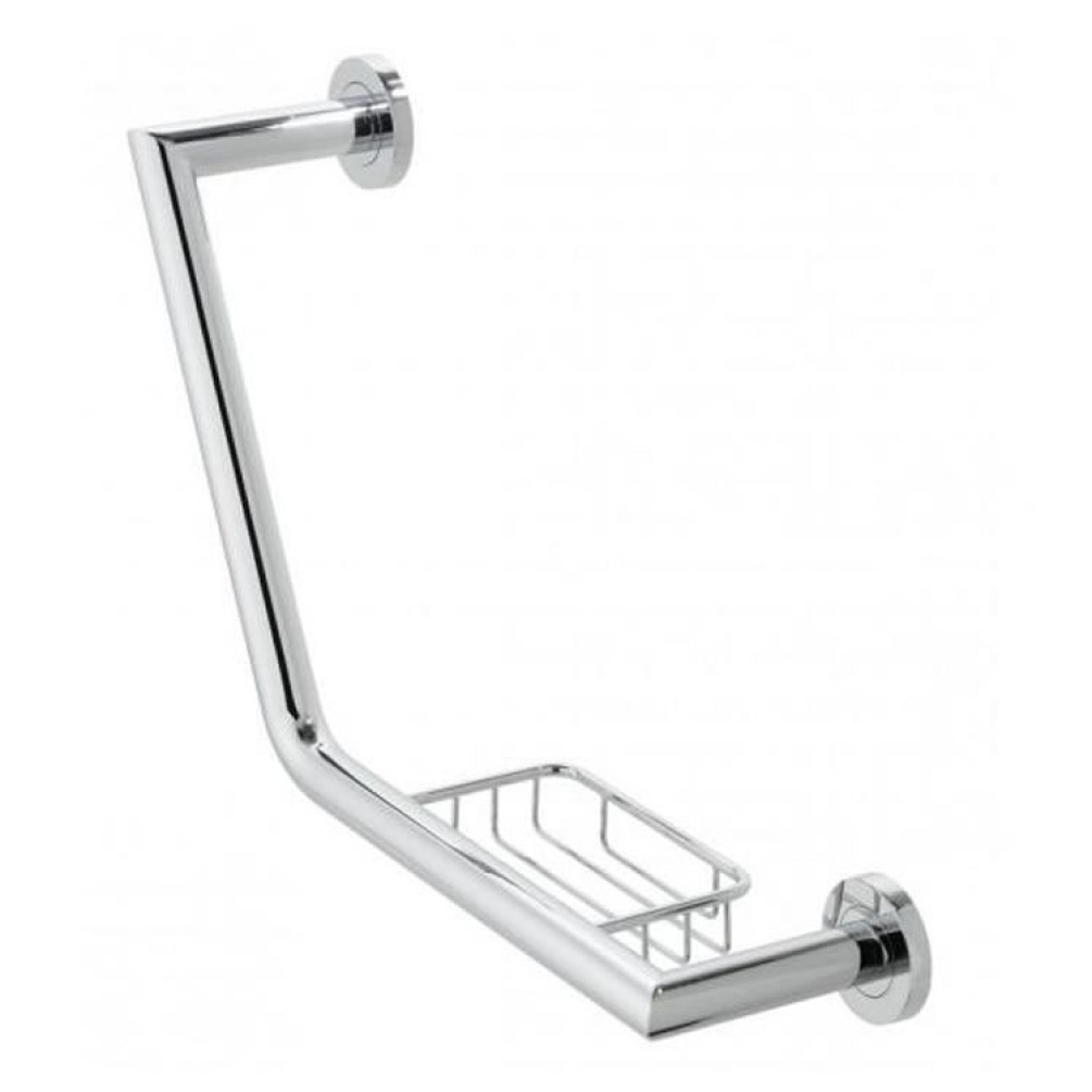 Vado Spa Angled Grab Rail with Basket Image 1
