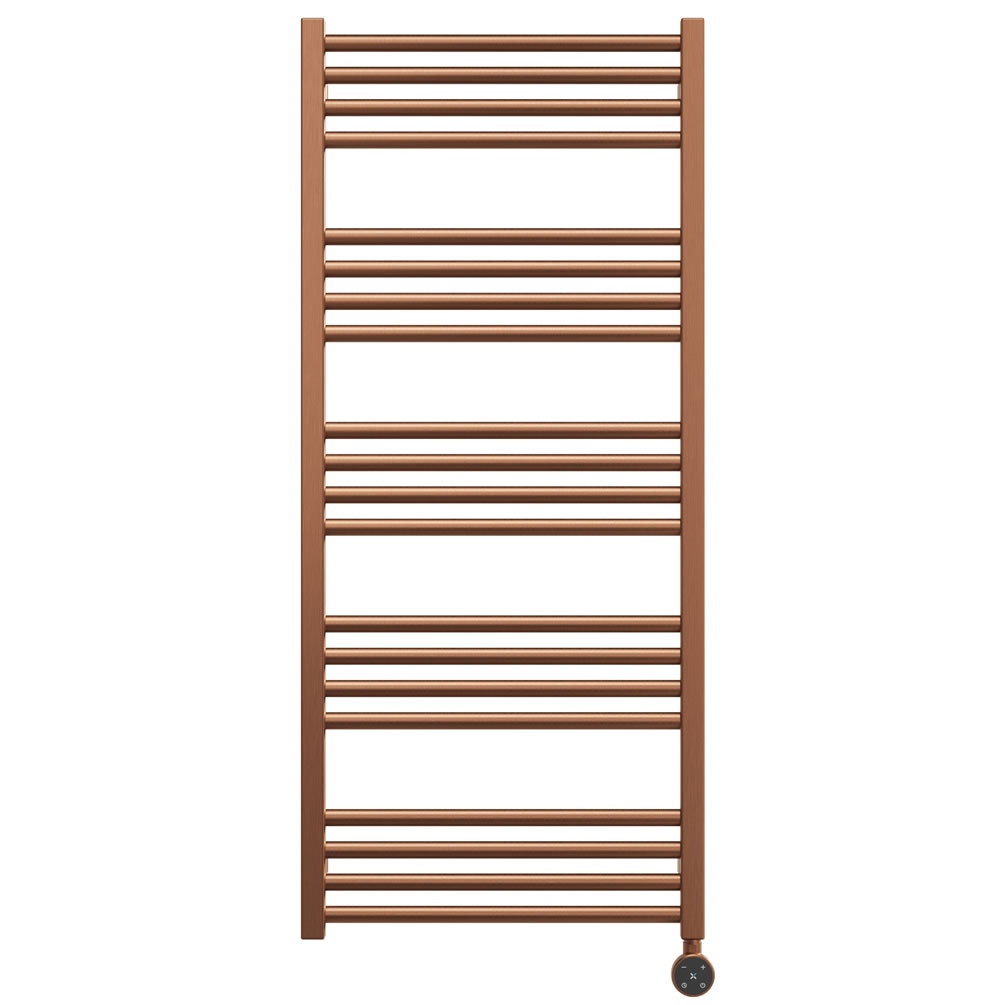 Cutout image of Crosswater MPRO Brushed Bronze 480 x 1140mm All-Electric Towel Warmer