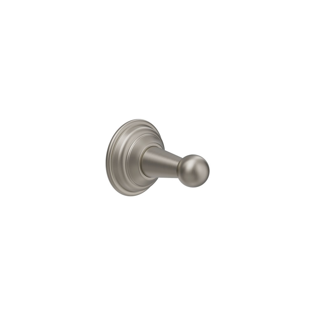 Cutout image of Crosswater Belgravia Brushed Nickel Single Robe Hook