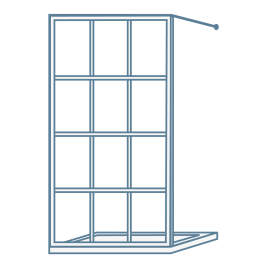 iconography image of a Crittall shower enclosure