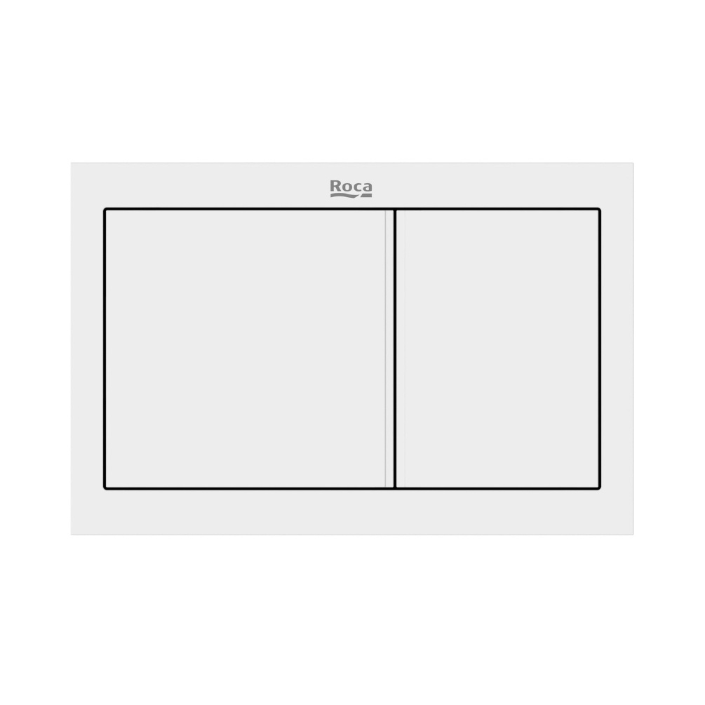 Cut out image of the Roca Duplo S PS1 Matt White Dual Flush Plate