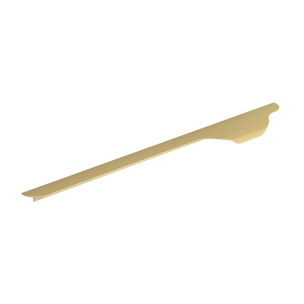 Product cut out image of Vado Cameo 400mm Satin Brass Furniture Right Pull Handle - CAM-HAN4R-SBR