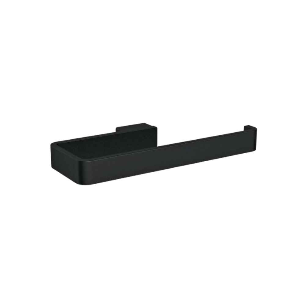 Product Cut out image of the HIB Atto Matt Black Towel Ring