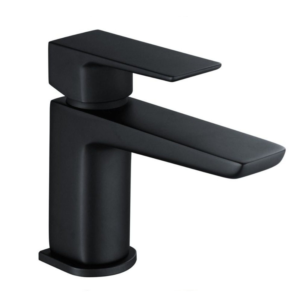 Product cut out image of the Dorian Matt Black Cloakroom Basin Mixer Tap ZERO105796