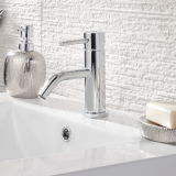 Lifestyle Photo of JTP Florence Chrome Round Single Lever Basin Mixer