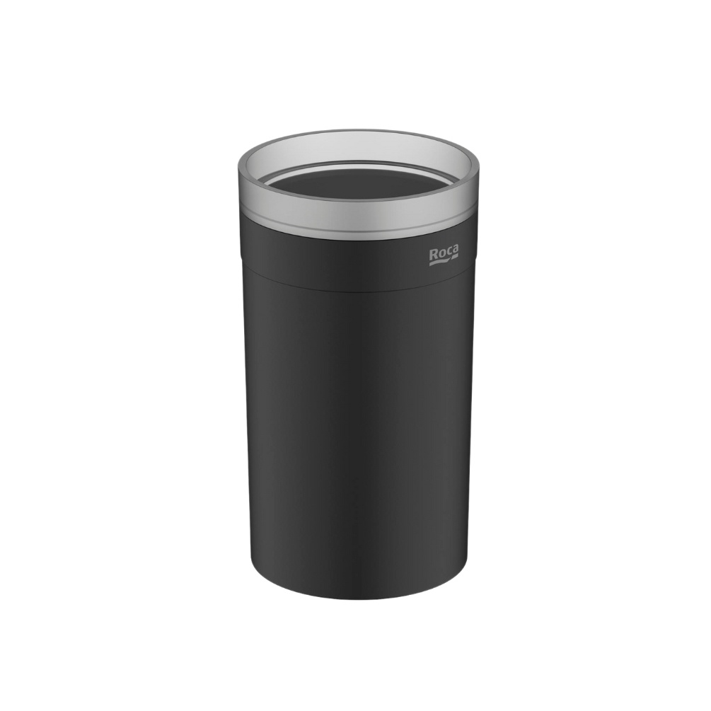 Cut out image of the Roca Victoria Matt Black Freestanding Tumbler Holder