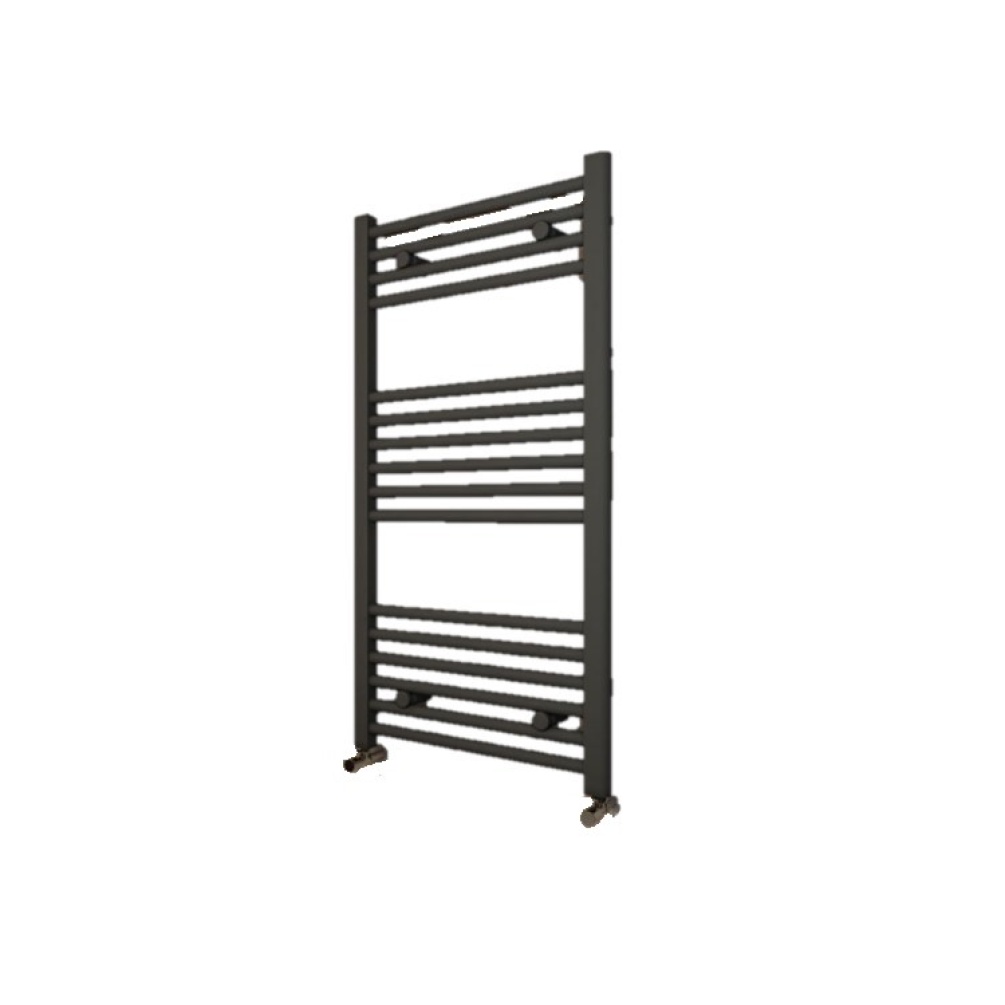 Image Cut Out of Eastbrook Wingrave Matt Anthracite Radiator on white background