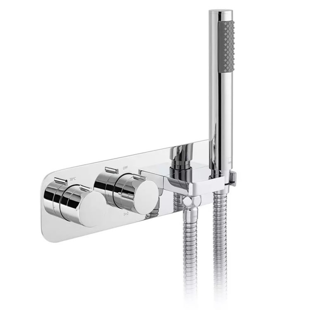 Cutout image of Vado Altitude Two Outlet Thermostatic Shower Valve & Handset