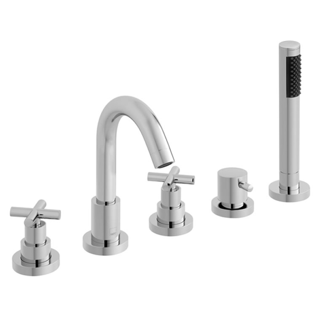 Cutout image of Vado Elements Five Tap Hole Bath Shower Mixer