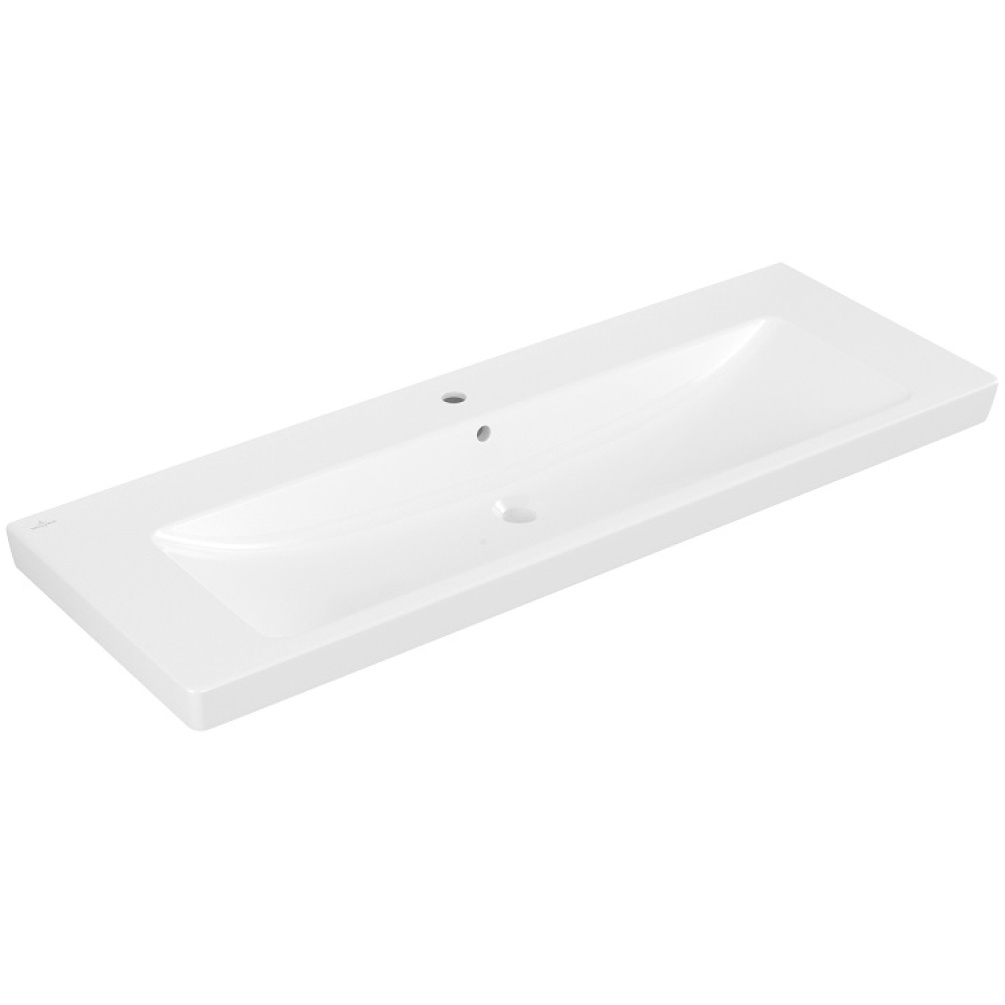 Product cut out image photo of Villeroy and Boch 1300mm Subway 2.0 1 Tap Hole Vanity Basin 7176D001