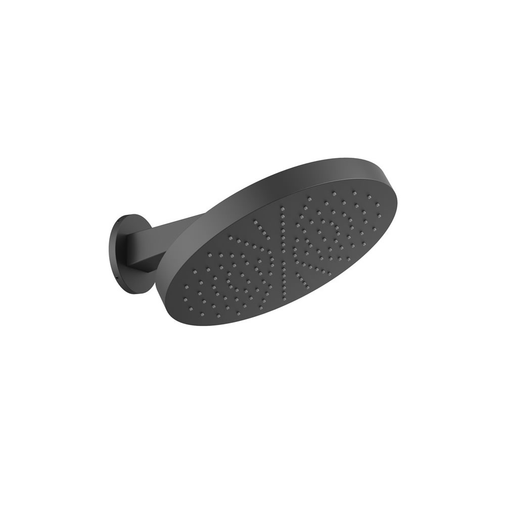 Cutout image of Crosswater Revive Matt Black Wall-Mounted Shower Head