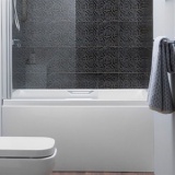 Lifestyle image of the Carron Urban Sitbath 1250mm x 540mm Carronite Front Bath Panel