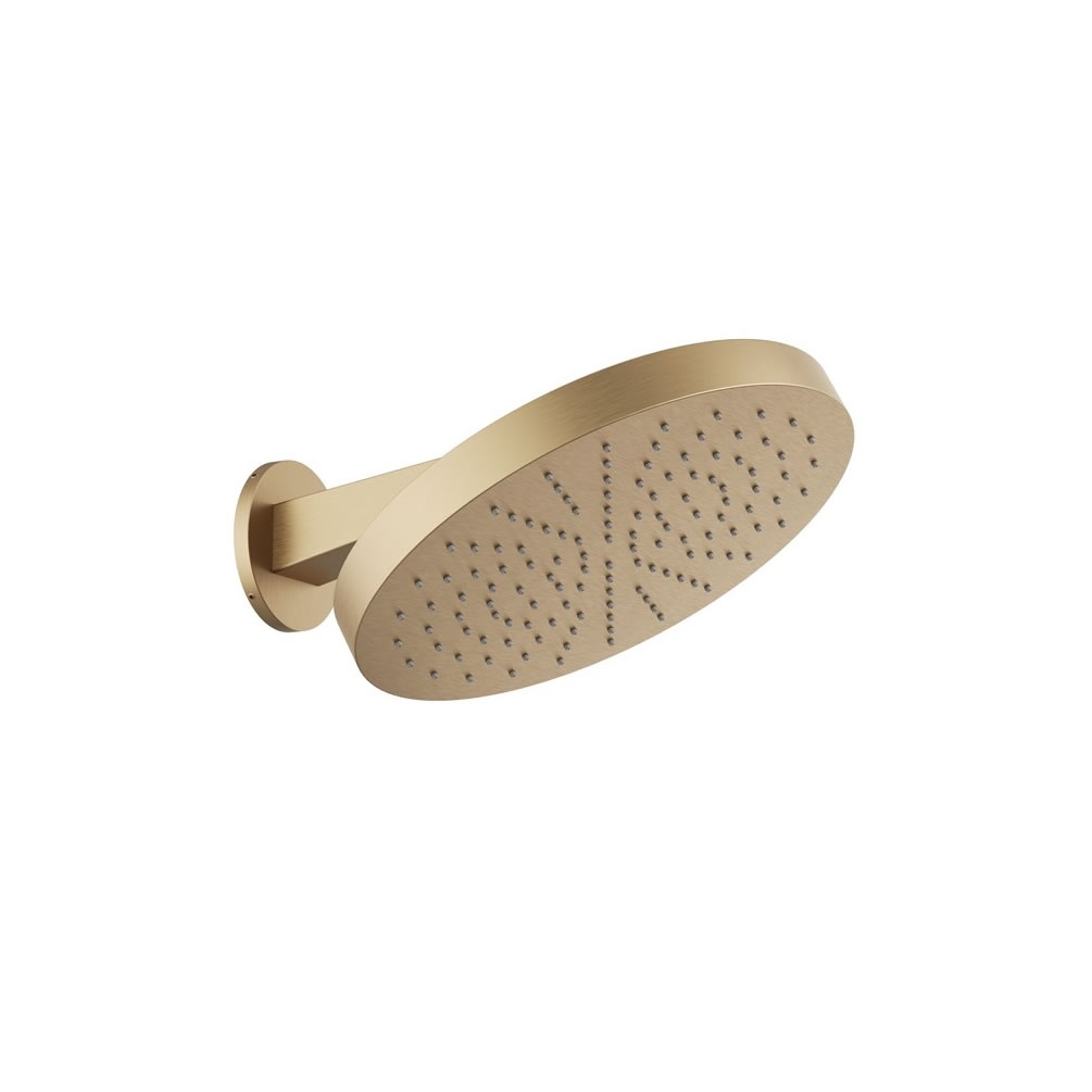 Cutout image of Crosswater Revive Brushed Brass Wall-Mounted Shower Head