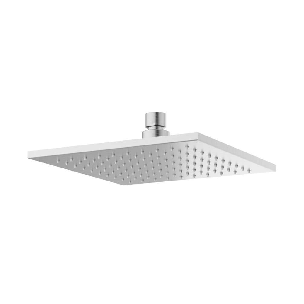 Product cut out image Crosswater Zion 200mm Brushed Stainless Steel Easy Clean Shower Head FH220V+