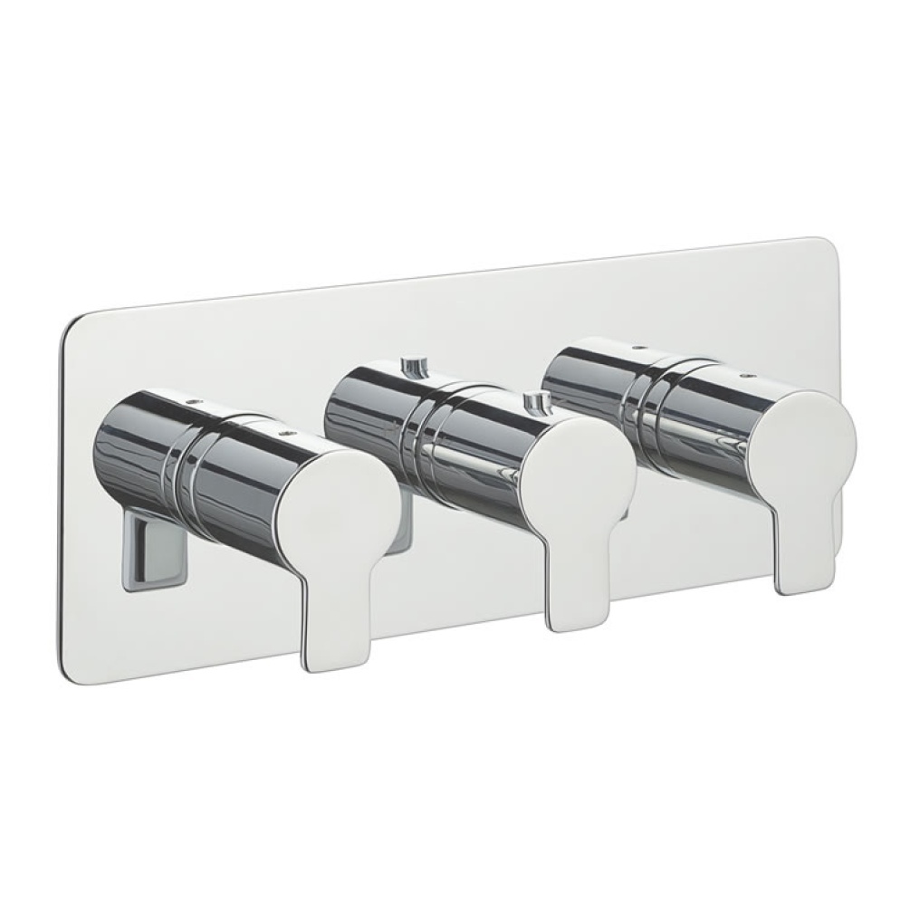 JTP Amore Three Outlet Landscape Thermostatic Shower Valve