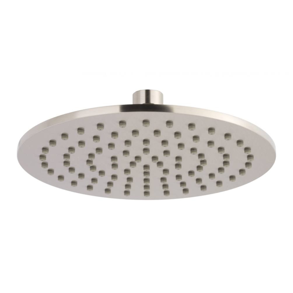 Photo of JTP Inox Brushed Stainless Steel 300mm Slim Round Shower Head Cutout