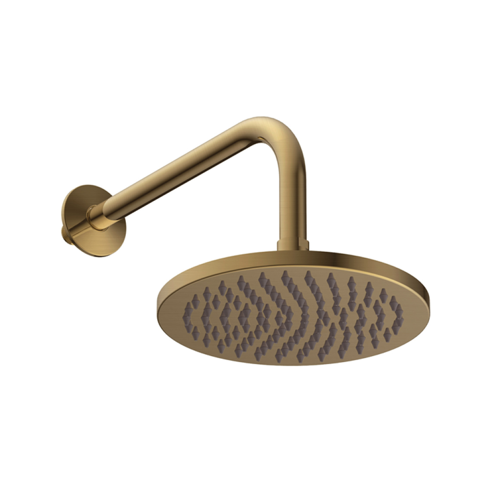 Photo of Britton Bathrooms Hoxton Brushed Brass Shower Head & Arm