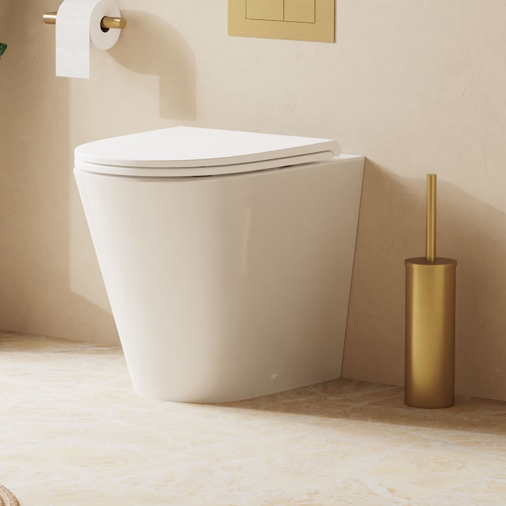 Lifestyle image of Crosswater Mada Round Back-to-Wall Toilet