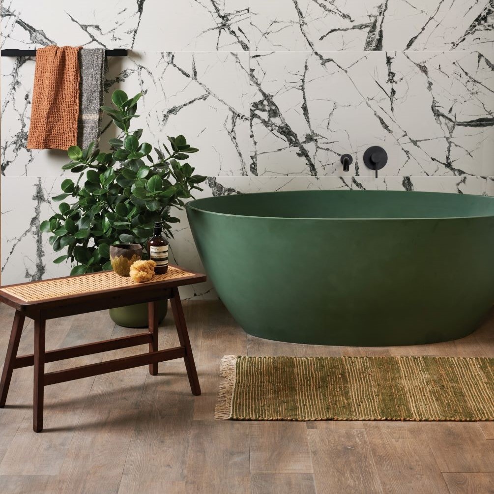 Lifestyle image of Franklin Porcelain Dark Tiles