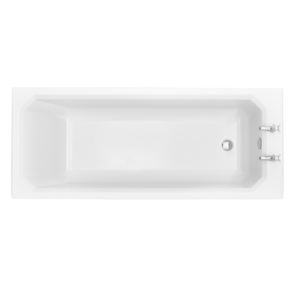 Heritage Granley Deco Acrylic 1700mm Single Ended Fitted Bath Image