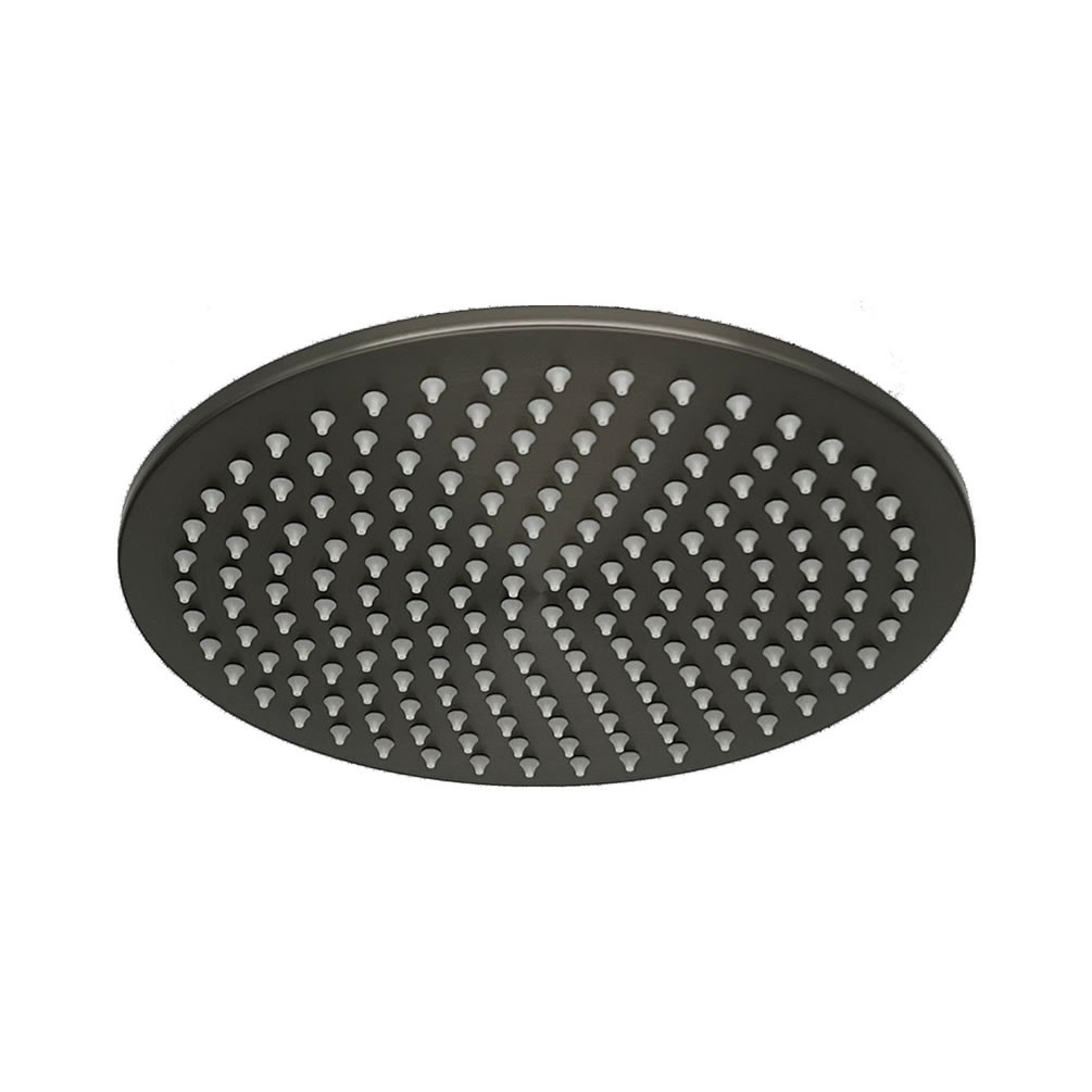 Cutout image of TED Gunmetal Grey 250mm Round Rainfall Shower Head