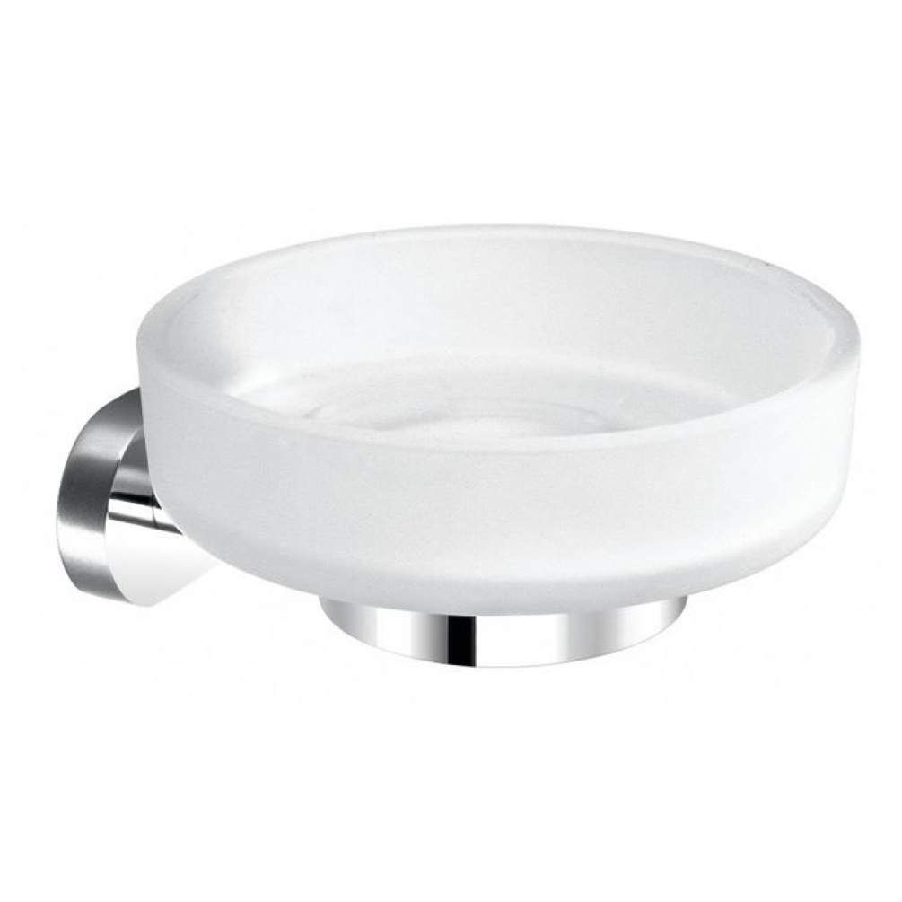 Vado Life Frosted Glass Soap Dish & Holder Image 1