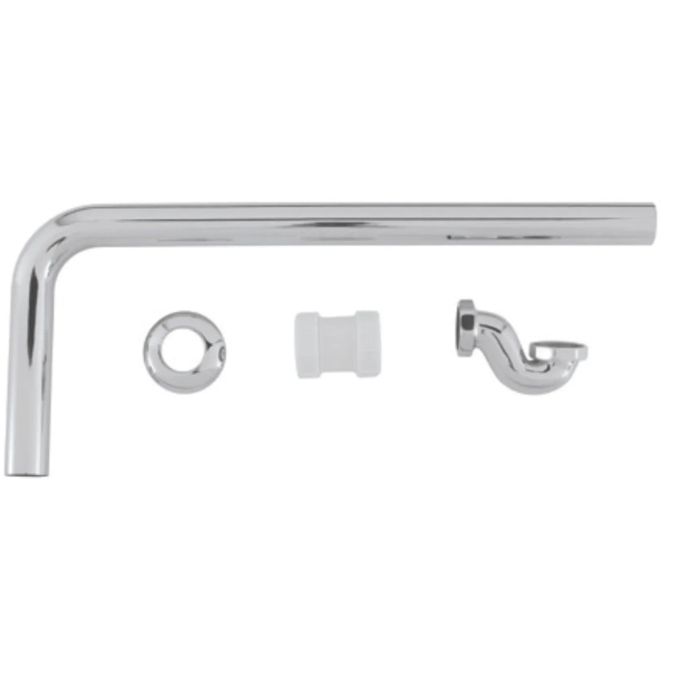 BC Designs Chrome Exposed Low Bath Trap & Adaptor Cut Out