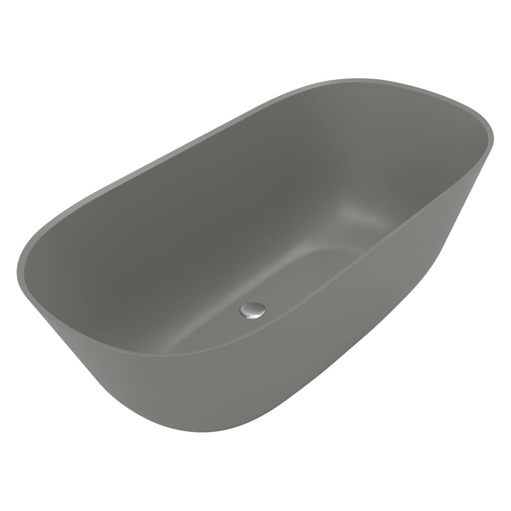 Cutout image of Villeroy & Boch Theano Grey 1550 x 750mm Freestanding Bath