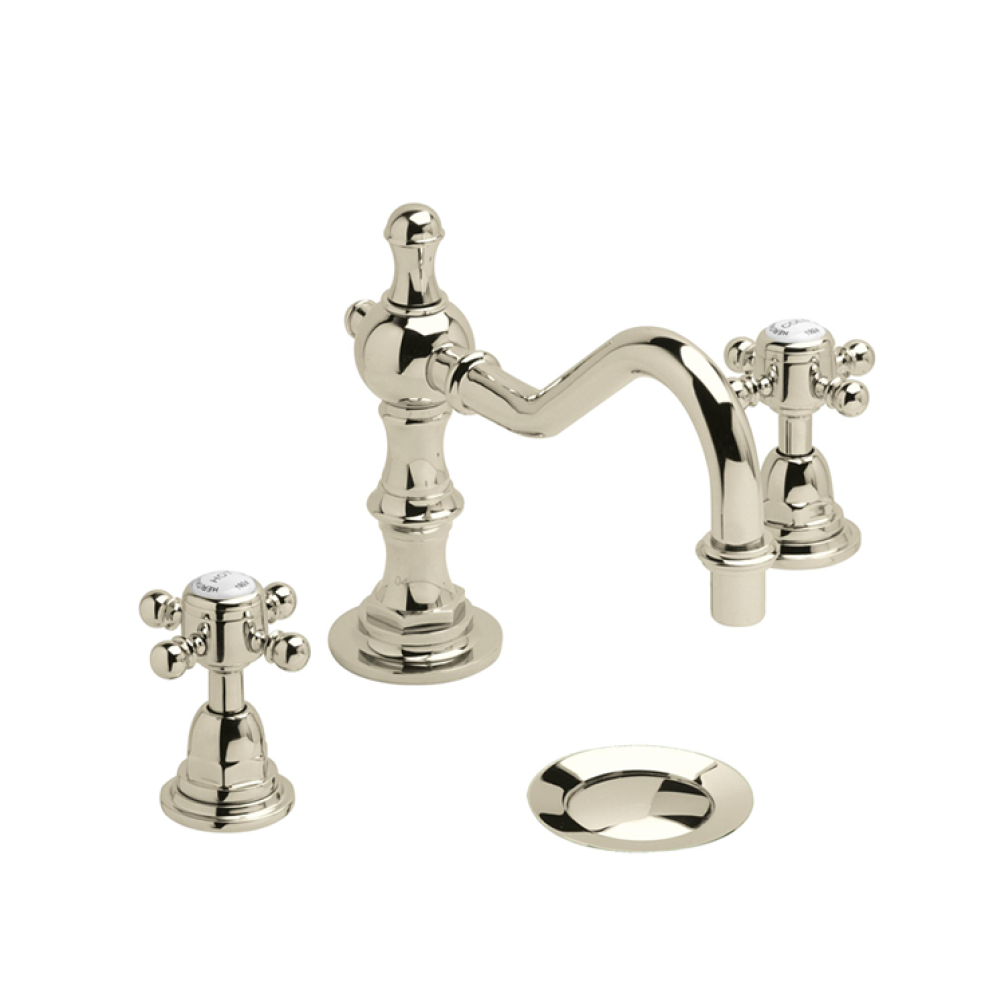 Photo of Heritage Hartlebury Vintage Gold 3 Tap Hole Swivel Spout Basin Mixer