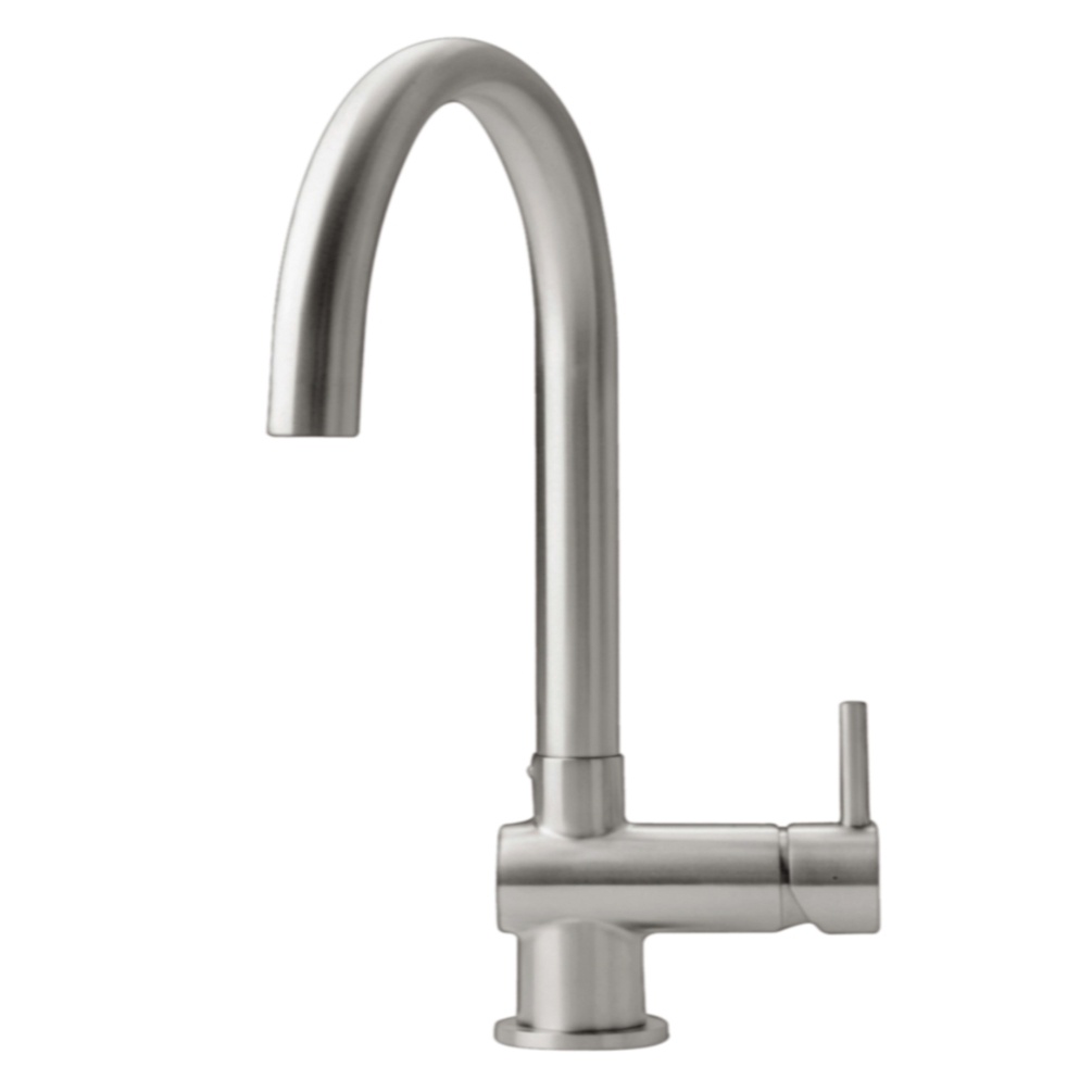 JTP Zecca Chrome Lever Swivel Spout Kitchen Basin Mixer Cut Out