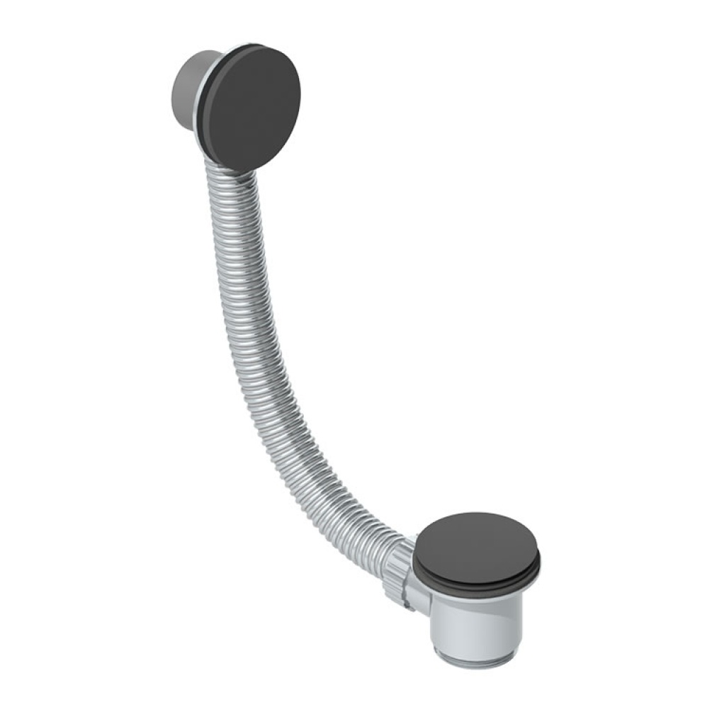 Product Cut out image of the Abacus Matt Black Bath Click Waste