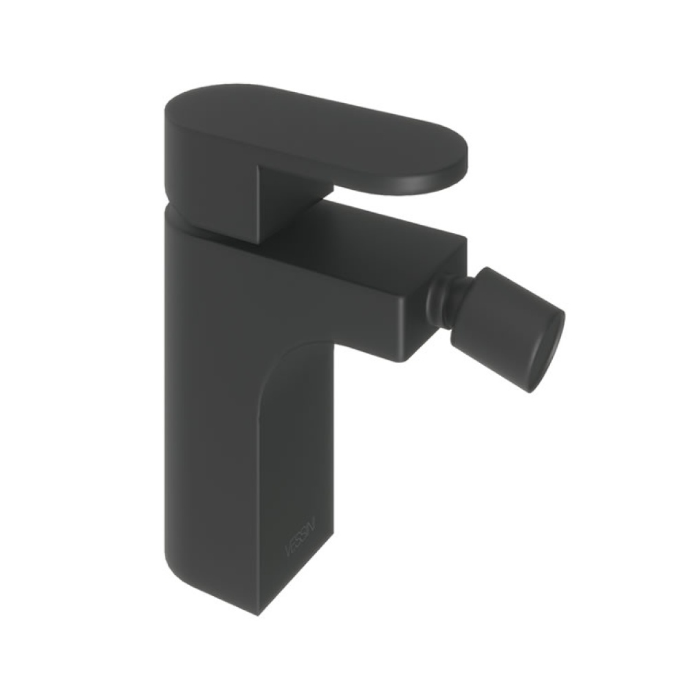Product Cut out image of the Abacus Ki Matt Black Mono Bidet Mixer