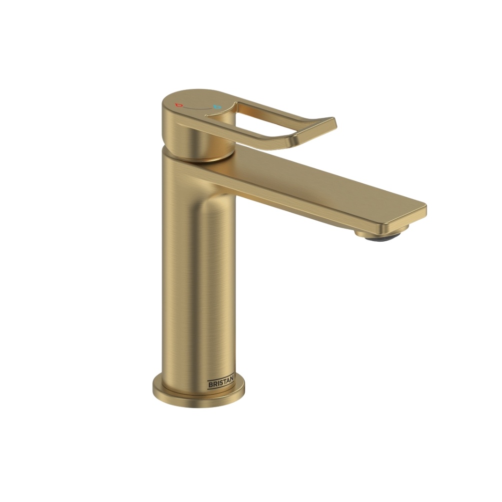 Cut out image of the Bristan Saffron Brushed Brass Basin Mixer Tap