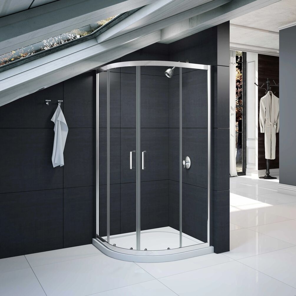 Lifestyle image of Merlyn Mbox 900mm 2-Door Loft Height Shower Quadrant