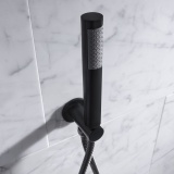 Close up product image of the Crosswater MPRO Matt Black Handset Package